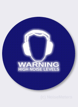 Noise Activated Warning Sign
