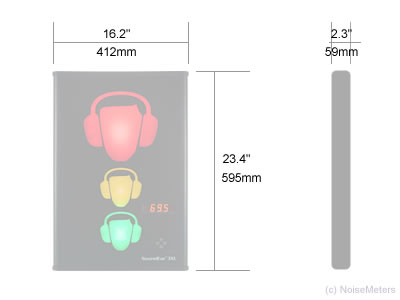 extra large noise sign dimensions